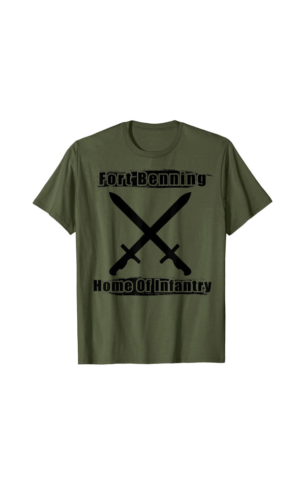 Fort Benning Home of Infantry T-Shirt by Berts