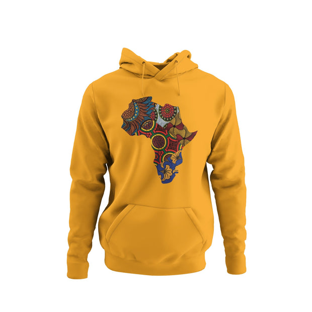 Ankara African Map Hoodie