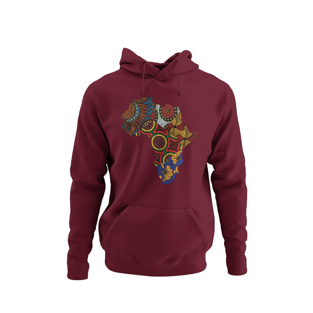 Ankara African Map Hoodie