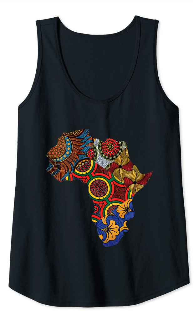 Ankara African Map By Berts Women Tank Top