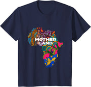Ankara African Map By Berts Youth's T-Shirt
