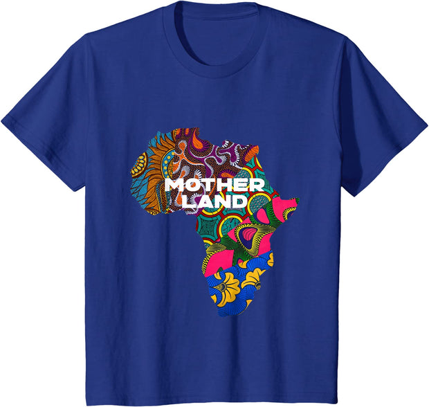 Ankara African Map By Berts Youth's T-Shirt