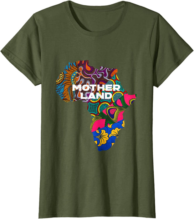 Ankara African Map By Berts Women's T-Shirt