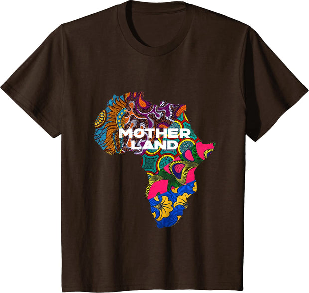 Ankara African Map By Berts Youth's T-Shirt