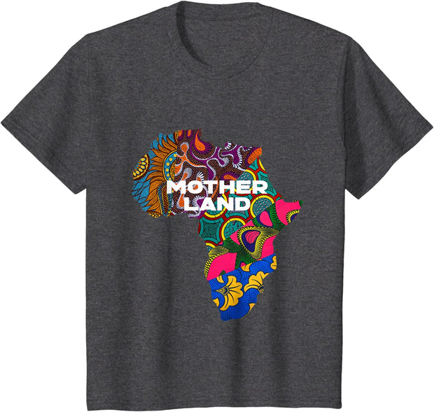 Ankara African Map By Berts Youth's T-Shirt