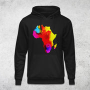 Water Color African Map Paint Design Tops By Berts Pullover Hoodie