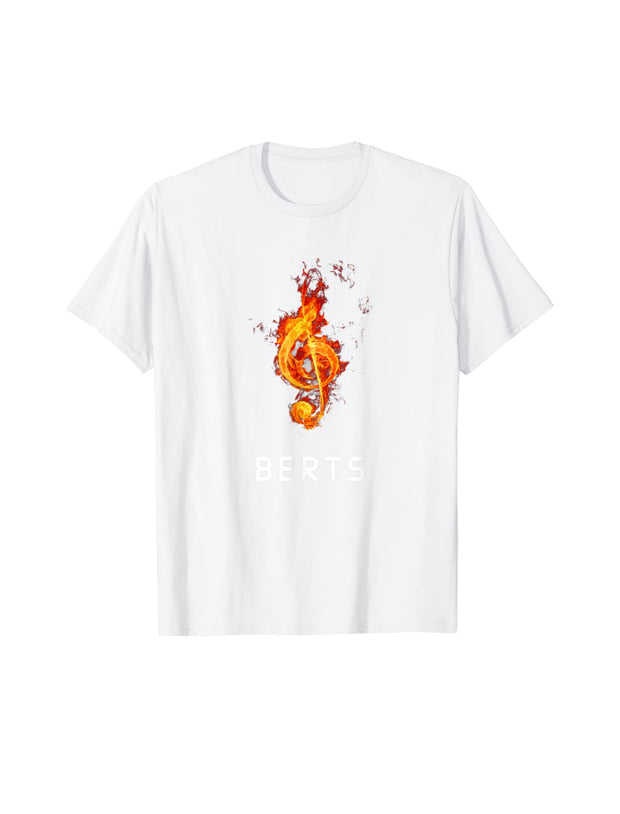 Berts Music Graphic Design Printed T shirt