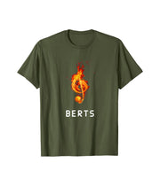Berts Music Graphic Design Printed T shirt