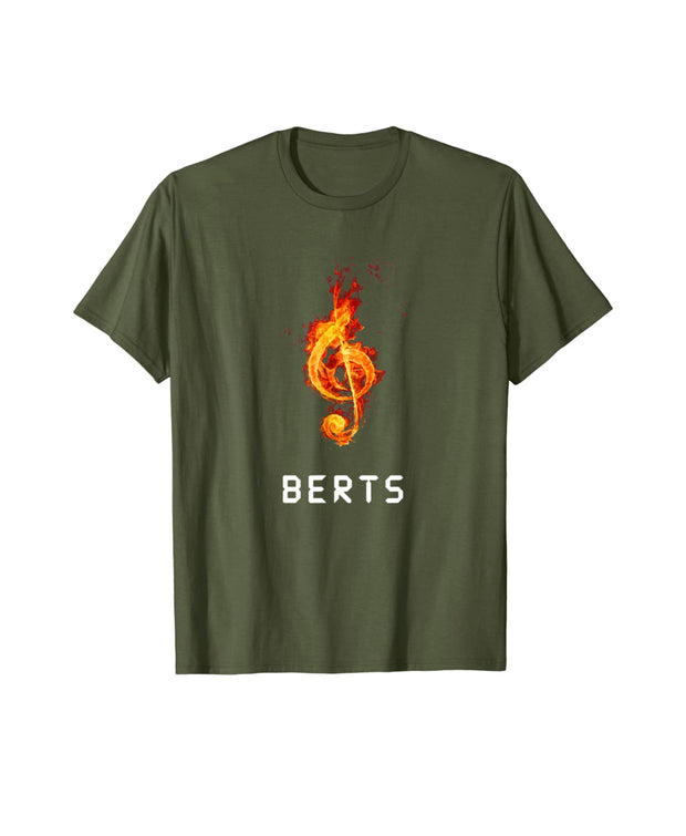 Berts Music Graphic Design Printed T shirt