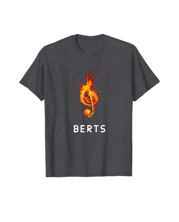 Berts Music Graphic Design Printed T shirt