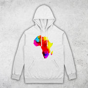 Water Color African Map Paint Design Tops By Berts Pullover Hoodie