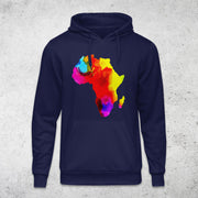 Water Color African Map Paint Design Tops By Berts Pullover Hoodie