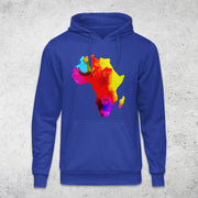Water Color African Map Paint Design Tops By Berts Pullover Hoodie